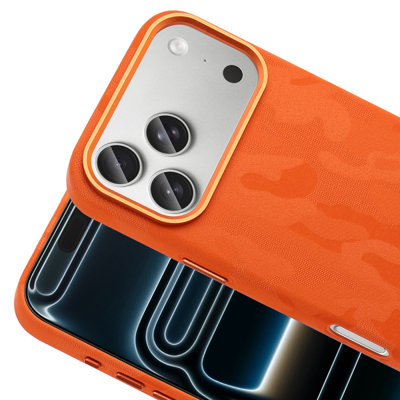 Apple iPhone 17 Pro Max Case with M-Safe Charging Feature, Camouflage Design, Zore Sera Hard PC Cover - 9
