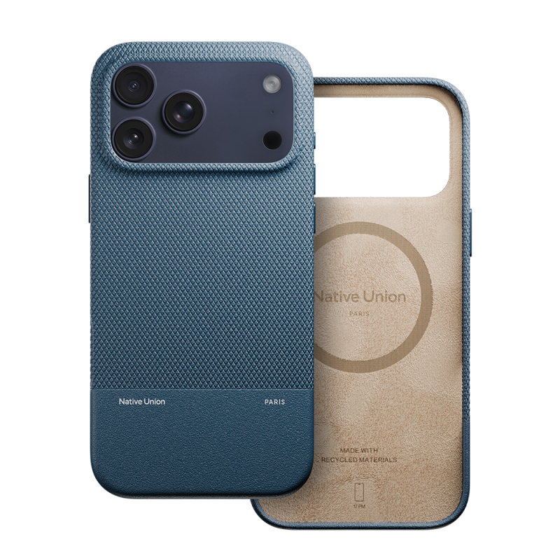Apple iPhone 17 Pro Max Case with M-safe Charging Feature, Leather Textured Native Union RE Classic Series Cover - 29