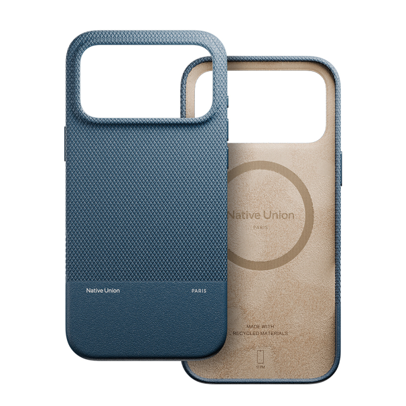 Apple iPhone 17 Pro Max Case with M-safe Charging Feature, Leather Textured Native Union RE Classic Series Cover - 30