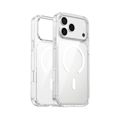 Apple iPhone 17 Pro Max Case with M-safe Charging Feature Wiwu CS-202 Crystal Shield Pro Series Anti-Yellowing Hard PC Cover - 1