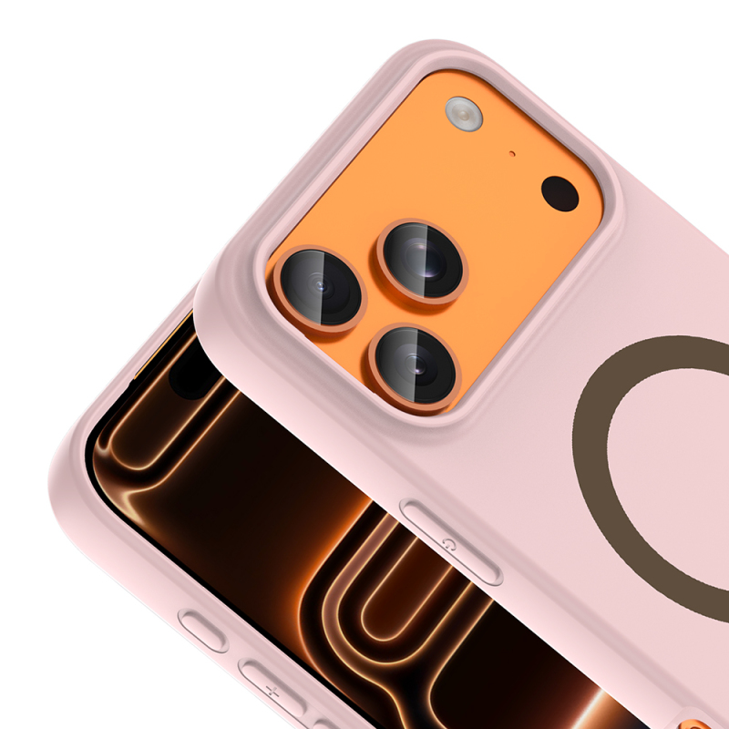 Apple iPhone 17 Pro Max Case with M-Safe Charging Feature - Zore Aris Silicone Cover - 27