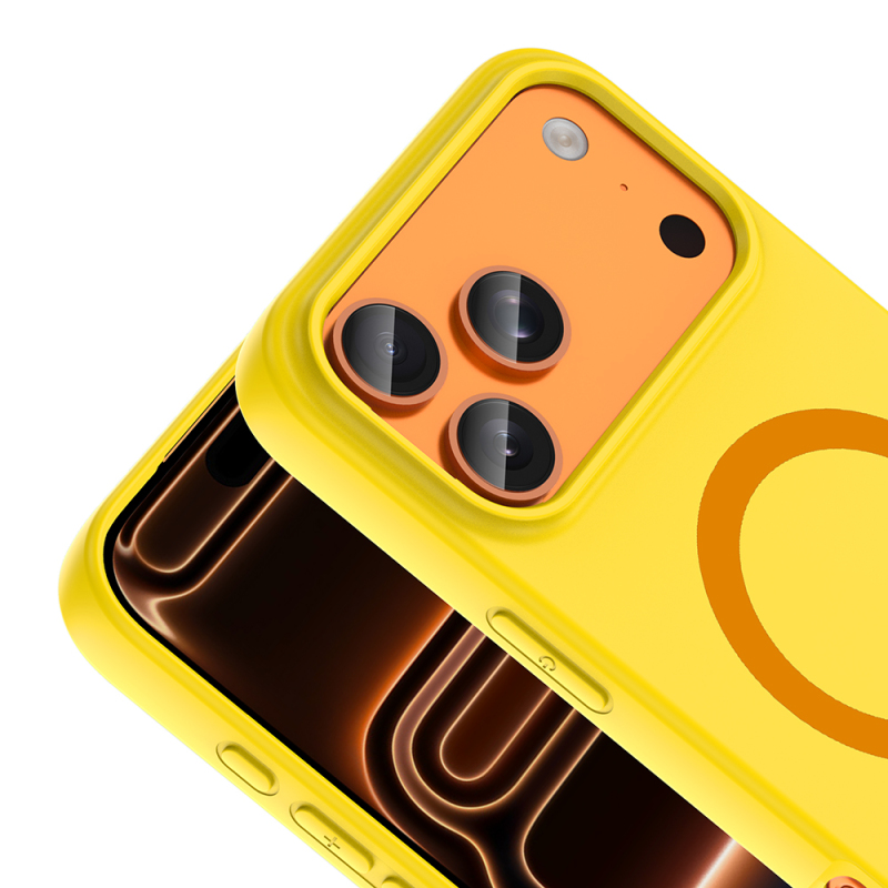 Apple iPhone 17 Pro Max Case with M-Safe Charging Feature - Zore Aris Silicone Cover - 30