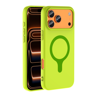 Apple iPhone 17 Pro Max Case with M-Safe Charging Feature - Zore Aris Silicone Cover - 10