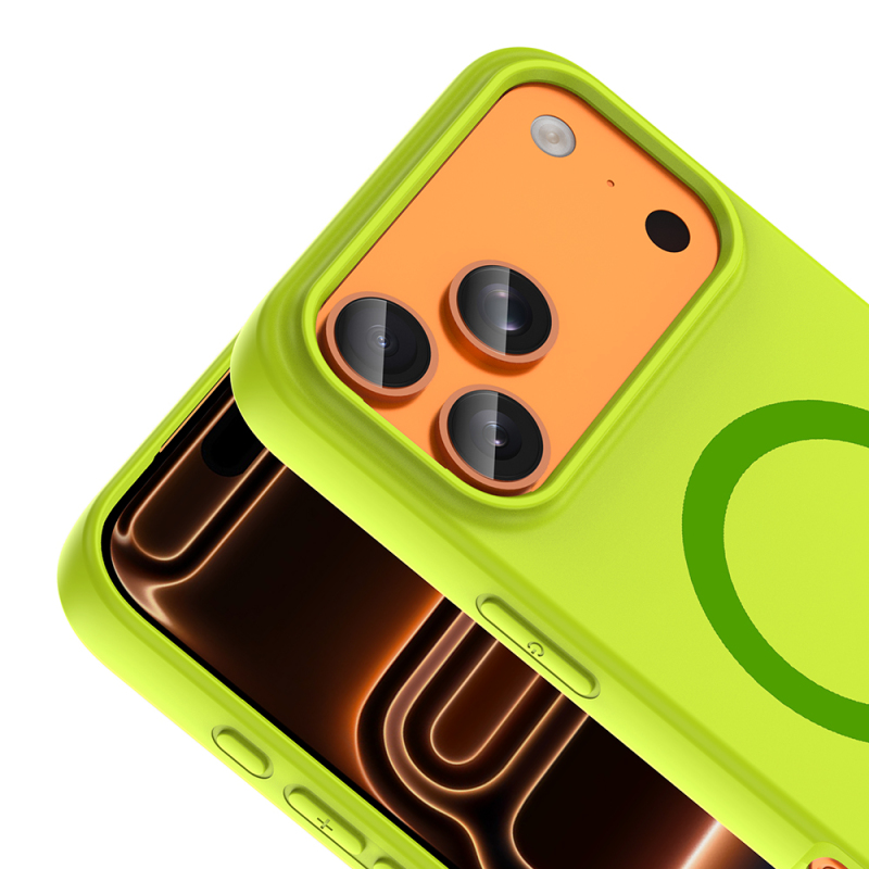 Apple iPhone 17 Pro Max Case with M-Safe Charging Feature - Zore Aris Silicone Cover - 34