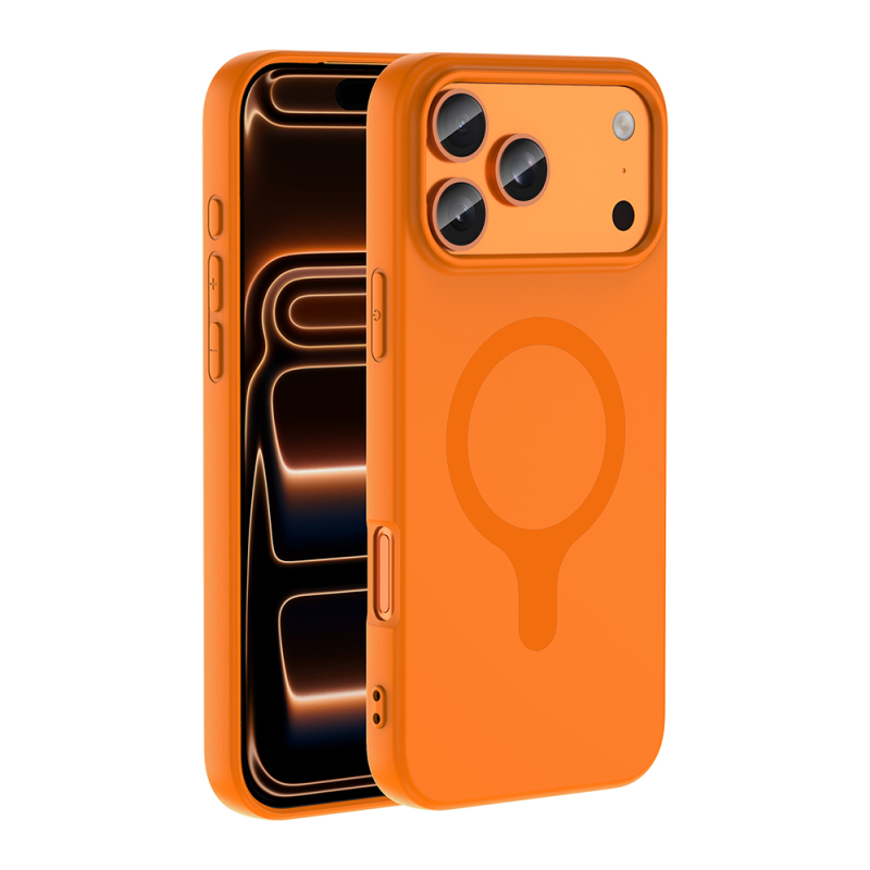 Apple iPhone 17 Pro Max Case with M-Safe Charging Feature - Zore Aris Silicone Cover - 11