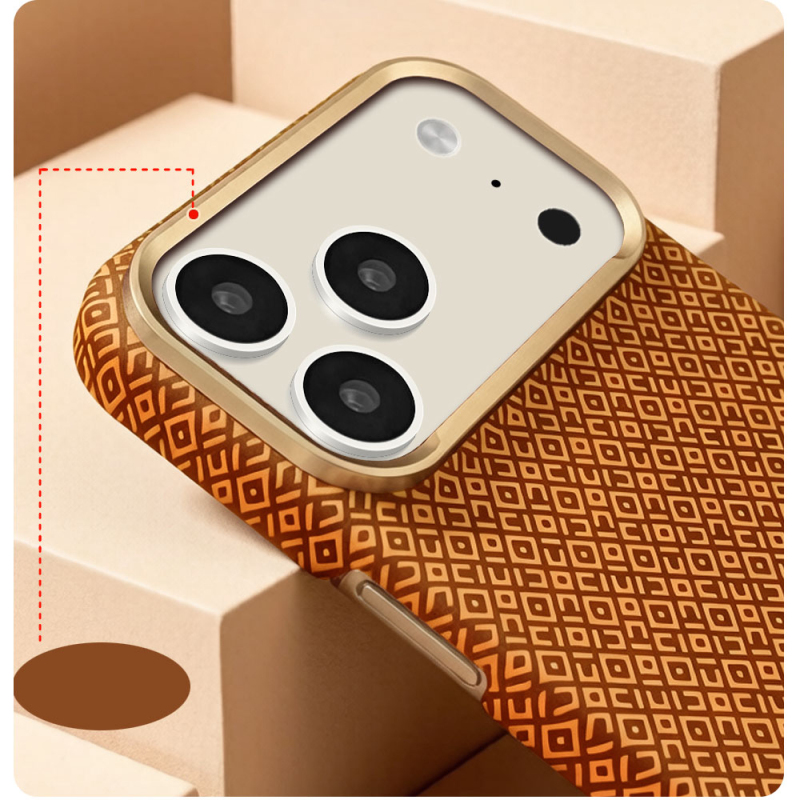 Apple iPhone 17 Pro Max Case with M-Safe Charging Feature, Zore Paris Vax Hard PC Cover - 7
