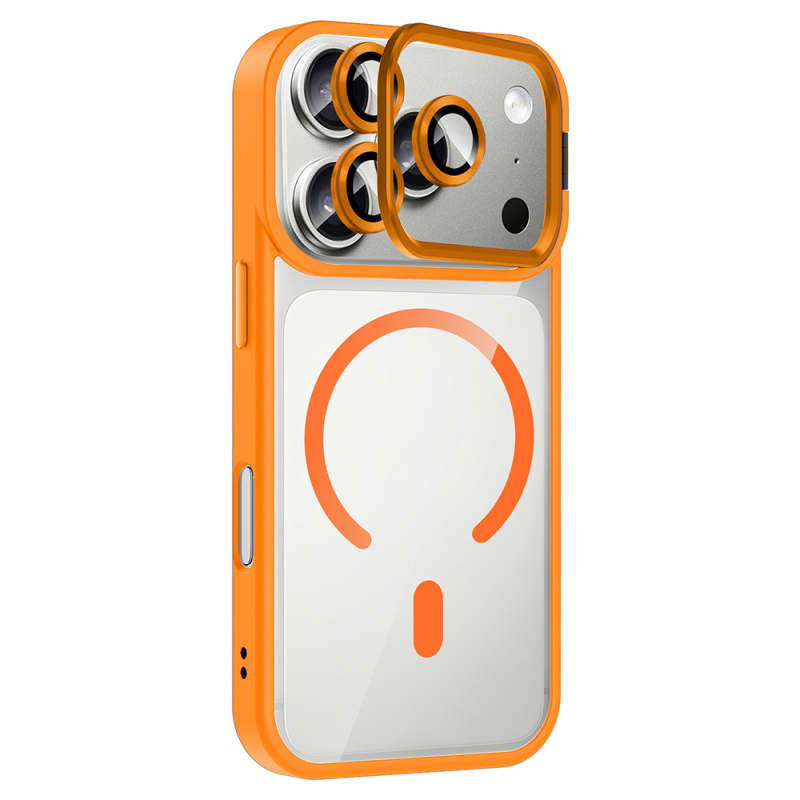 Apple iPhone 17 Pro Max Case with Stand and Camera Lens Gift Zore Etro Cover with M-Safe Charging Function - 15