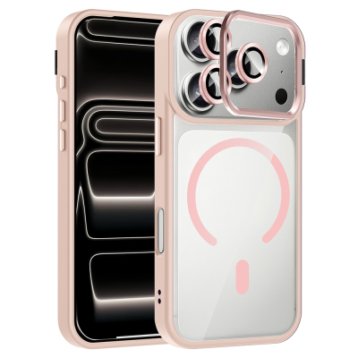 Apple iPhone 17 Pro Max Case with Stand and Camera Lens Gift Zore Etro Cover with M-Safe Charging Function - 5