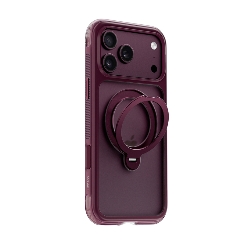 Apple iPhone 17 Pro Max Case Wiwu AG-203 AeroGuard Ultra Series M-safe Charging Enabled Airbag Designed Stand Cover - 2
