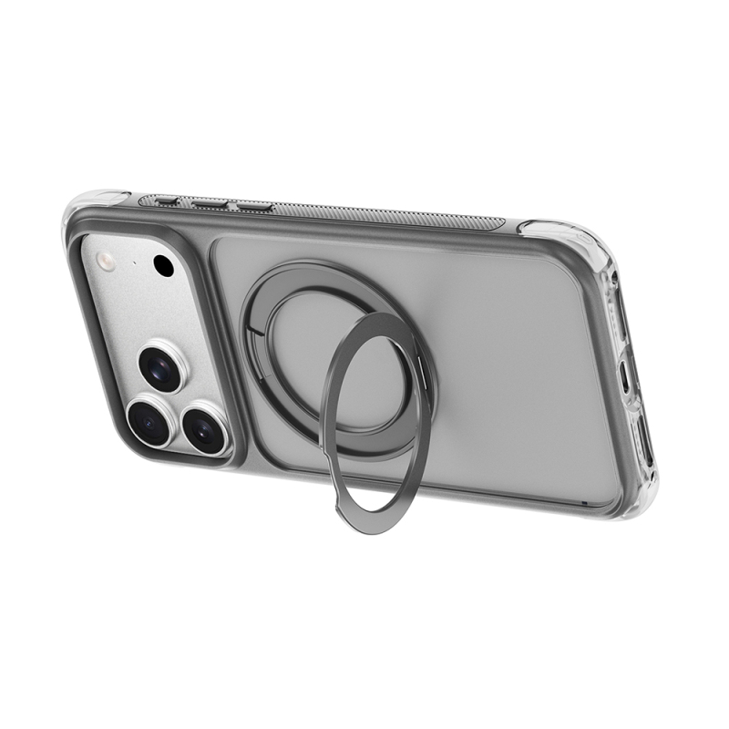 Apple iPhone 17 Pro Max Case Wiwu AG-203 AeroGuard Ultra Series M-safe Charging Enabled Airbag Designed Stand Cover - 13