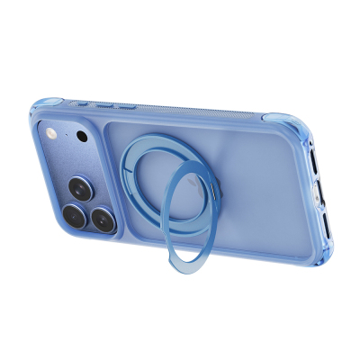 Apple iPhone 17 Pro Max Case Wiwu AG-203 AeroGuard Ultra Series M-safe Charging Enabled Airbag Designed Stand Cover - 28