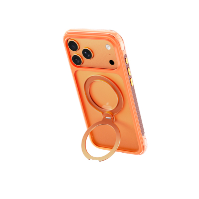 Apple iPhone 17 Pro Max Case Wiwu AS-203 AeroShield Ultra Series M-safe Charging Enabled Airbag Designed Stand Cover - 21