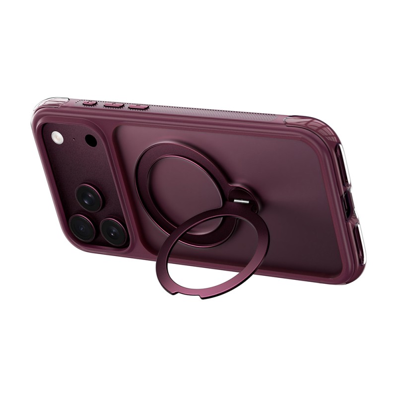 Apple iPhone 17 Pro Max Case Wiwu AS-203 AeroShield Ultra Series M-safe Charging Enabled Airbag Designed Stand Cover - 43