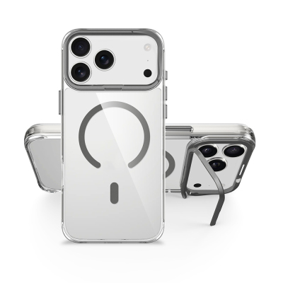 Apple iPhone 17 Pro Max Case Zore Azor Cover with M-safe Charging, Airbag, Camera Stand - 11