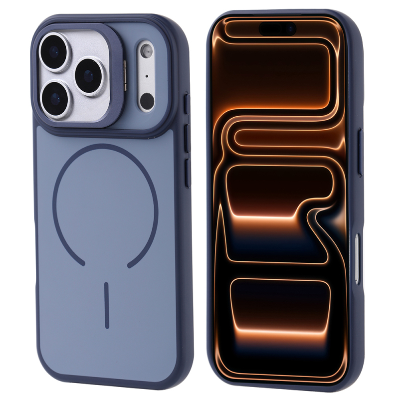 Apple iPhone 17 Pro Max Case Zore Notron Cover M-safe Charging and Camera Stand - 1