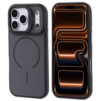 Apple iPhone 17 Pro Max Case Zore Notron Cover M-safe Charging and Camera Stand - 4