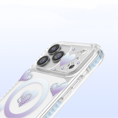Apple iPhone 17 Pro Max Case Zore Paris Elvo Hard PC Cover with M-Safe Charging Feature - 6