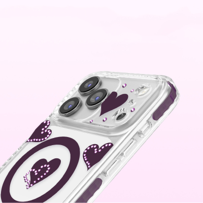 Apple iPhone 17 Pro Max Case Zore Paris Elvo Hard PC Cover with M-Safe Charging Feature - 14