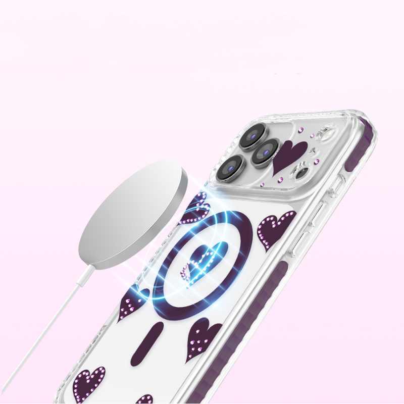Apple iPhone 17 Pro Max Case Zore Paris Elvo Hard PC Cover with M-Safe Charging Feature - 15