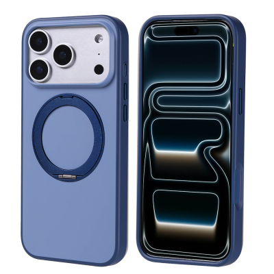 Apple iPhone 17 Pro Max Case Zore Proton Silicone Cover M-Safe Charging Stand - 3