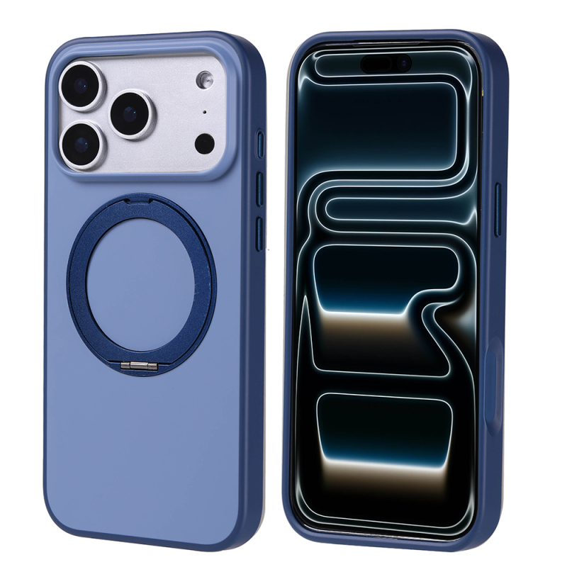 Apple iPhone 17 Pro Max Case Zore Proton Silicone Cover M-Safe Charging Stand - 3