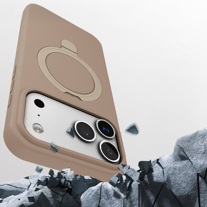 Apple iPhone 17 Pro Max Case Zore Samara Cover with M-safe Charging Stand - 10