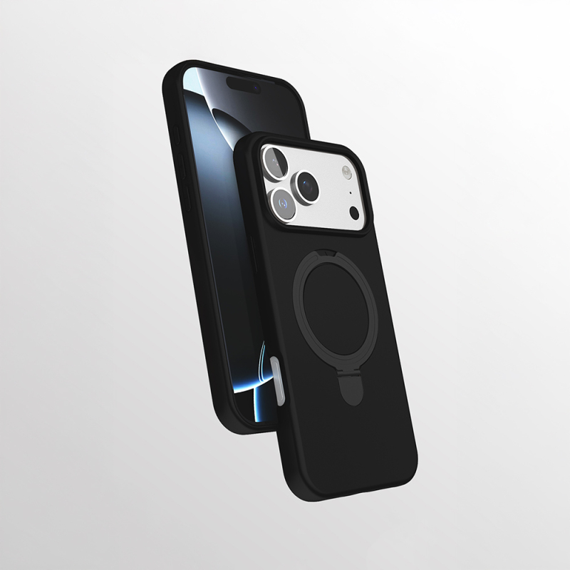 Apple iPhone 17 Pro Max Case Zore Samara Cover with M-safe Charging Stand - 4