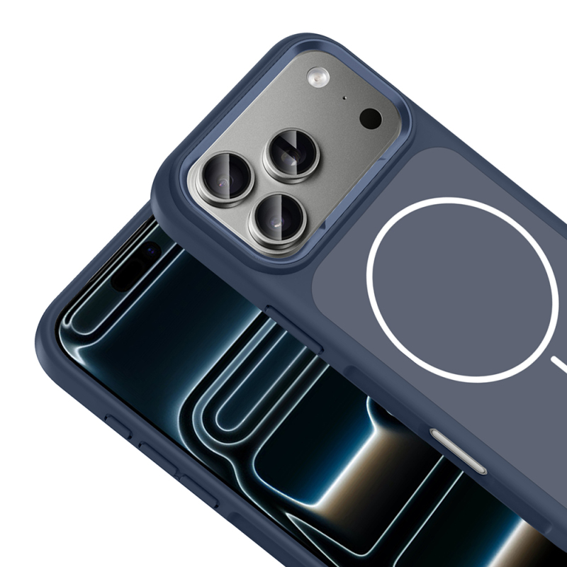 Apple iPhone 17 Pro Max Case Zore Sanremo Silicone Cover with Metal Camera Frame and M-Safe Charging Function - 13