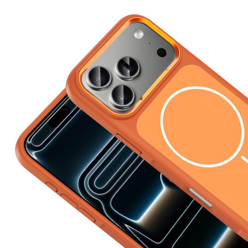 Apple iPhone 17 Pro Max Case Zore Sanremo Silicone Cover with Metal Camera Frame and M-Safe Charging Function - 15