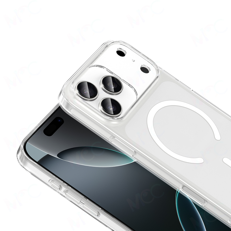 Apple iPhone 17 Pro Max Case IC Chip Zore Toledo Cover with Transparent Camera Frame and M-Safe Charging Function - 4