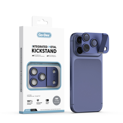Apple iPhone 17 Pro Max Go Des CL-23 Anti-Reflective Camera Lens Protector with Stand - 2