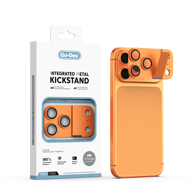 Apple iPhone 17 Pro Max Go Des CL-23 Anti Reflective Standlı Kamera Lens Koruyucu - 1