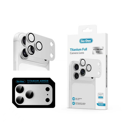 Apple iPhone 17 Pro Max Go Des FC007 Titanium Series Anti-Reflective Camera Lens Protector - 7