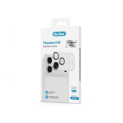 Apple iPhone 17 Pro Max Go Des FC007 Titanium Series Anti-Reflective Camera Lens Protector - 10