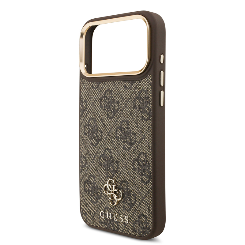 Apple iPhone 17 Pro Max Guess Original Licensed 4G and Text Logo Case + Screen Protector + Lens Protector 3-in-1 Accessory Set - 10