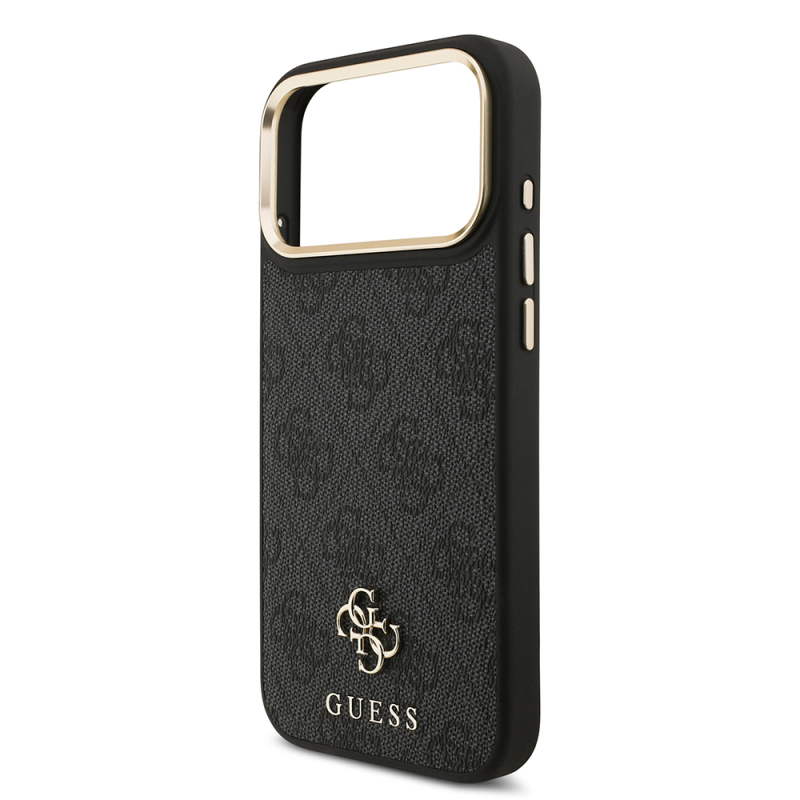 Apple iPhone 17 Pro Max Guess Original Licensed 4G and Text Logo Case + Screen Protector + Lens Protector 3-in-1 Accessory Set - 19