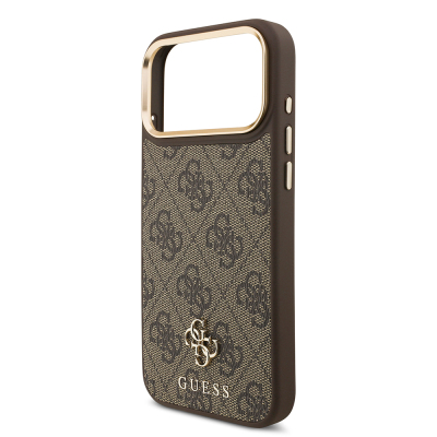 Apple iPhone 17 Pro Max Guess Orjinal Lisanslı 4G ve Yazı Logolu Kılıf + Ekran Koruyucu + Lens Koruyucu 3in1 Aksesuar Seti - 10