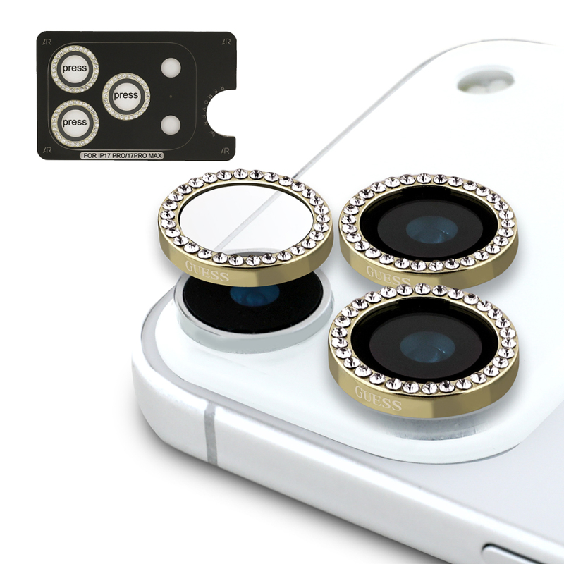 Apple iPhone 17 Pro Max Guess Orjinal Lisanslı 4G ve Yazı Logolu Kılıf + Ekran Koruyucu + Lens Koruyucu 3in1 Aksesuar Seti - 12