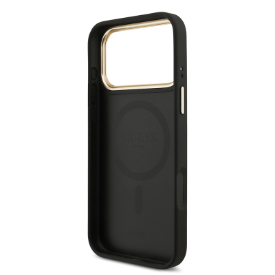 Apple iPhone 17 Pro Max Guess Orjinal Lisanslı 4G ve Yazı Logolu Kılıf + Ekran Koruyucu + Lens Koruyucu 3in1 Aksesuar Seti - 20