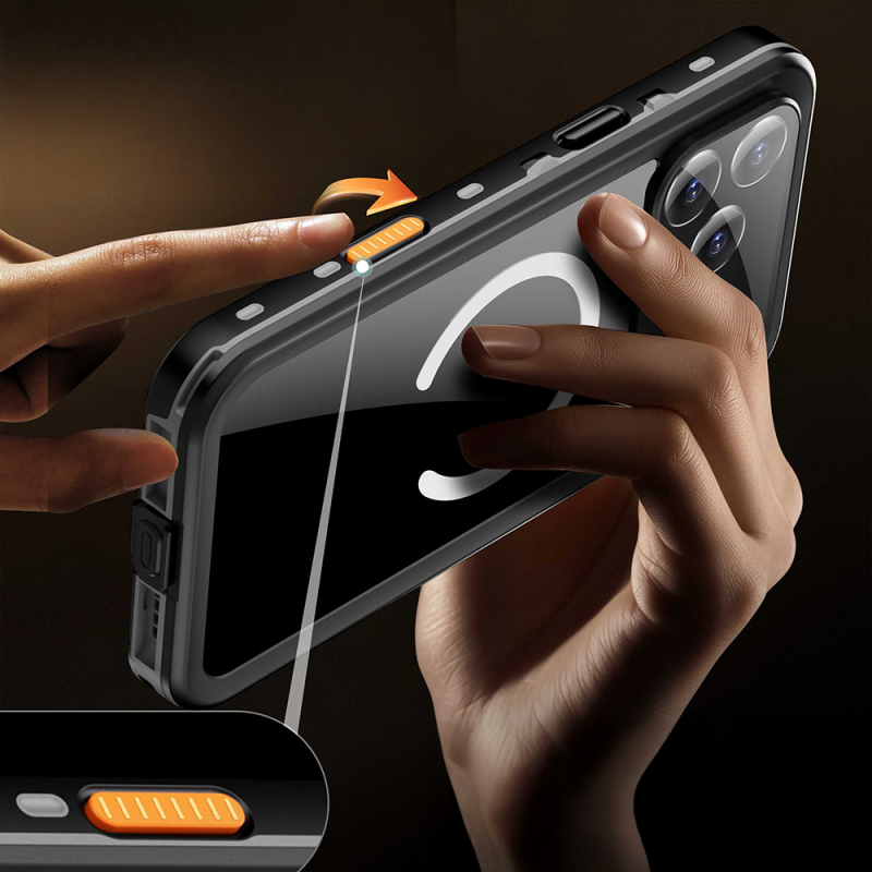 Apple iPhone 17 Pro Max Kılıf 1-1 Su Geçirmez Kılıf - 8