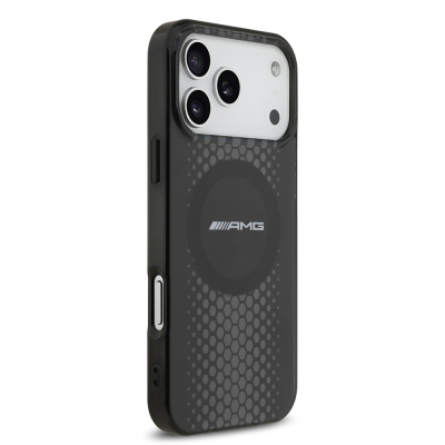 Apple iPhone 17 Pro Max Kılıf AMG Orjinal Lisanslı Çift Katmanlı Büyük Logolu Petek Desenli Kapak - 5