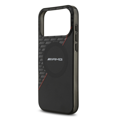 Apple iPhone 17 Pro Max Kılıf AMG Orjinal Lisanslı M-safe Şarj Özellikli Çift Katmanlı Kırmızı Çapraz Çizgili Kapak - 7