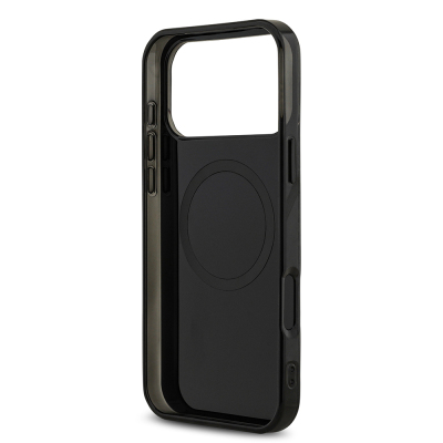 Apple iPhone 17 Pro Max Kılıf AMG Orjinal Lisanslı M-safe Şarj Özellikli Çift Katmanlı Kırmızı Çapraz Çizgili Kapak - 8