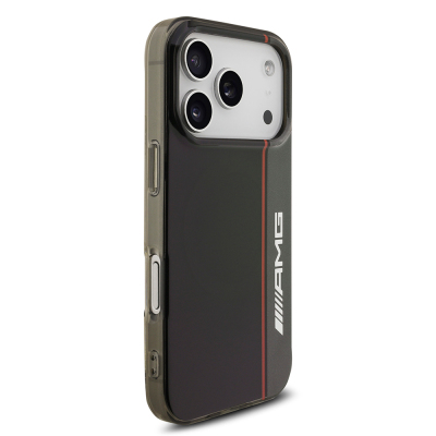 Apple iPhone 17 Pro Max Kılıf AMG Orjinal Lisanslı M-safe Şarj Özellikli IML Baskı Logolu Çift Katmanlı Bow Lines Kapak - 5