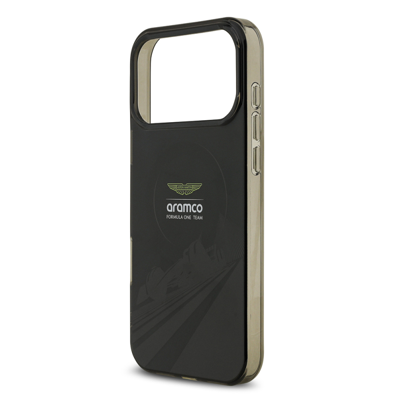 Apple iPhone 17 Pro Max Kılıf Aston Martin Orjinal Lisanslı M-safe Şarj Özellikli IML Baskı Logolu Formula Tasarımlı Kapak - 7