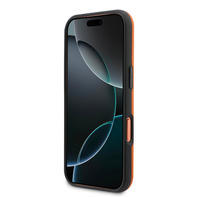 Apple iPhone 17 Pro Max Kılıf BMW Orjinal Lisanslı M-safe Şarj Özellikli Halka Tasarımlı M Logolu PU Deri Kapak - 5