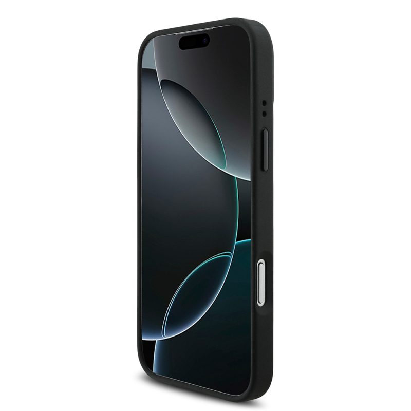Apple iPhone 17 Pro Max Kılıf BMW Orjinal Lisanslı M-safe Şarj Özellikli Metal BMW ve M Logolu PU Karbon Tasarımlı Kapak - 6