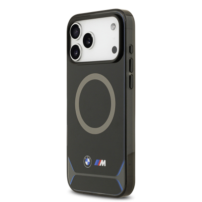 Apple iPhone 17 Pro Max Kılıf BMW Orjinal Lisanslı M-safe Şarj Özellikli Metal Buton Tasarımlı IML Baskılı M Dizayn Kapak - 3