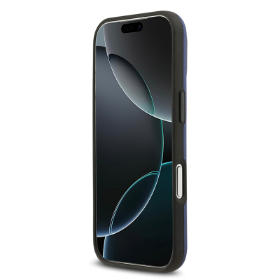 Apple iPhone 17 Pro Max Kılıf BMW Orjinal Lisanslı M-safe Şarj Özellikli Metal Logolu Delikli M Dizayn Deri Kapak - 28