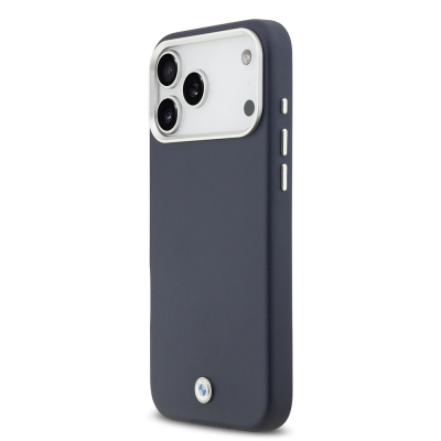 Apple iPhone 17 Pro Max Kılıf BMW Orjinal Lisanslı M-safe Şarj Özellikli Metal Logolu Tam Kaplama Deri Kapak - 12